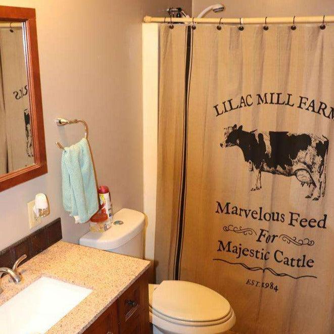 Majestic Cattle Shower Curtain Farmhouse - The Fox Decor