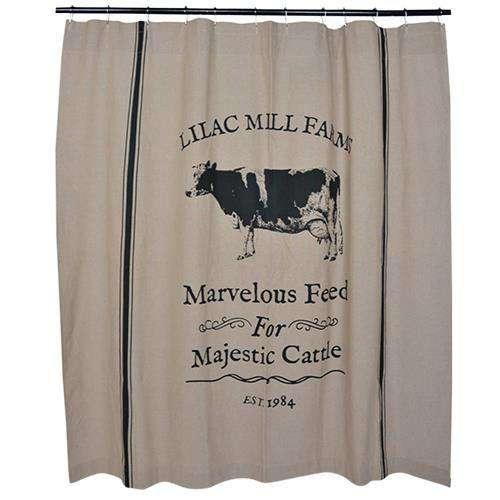 Majestic Cattle Shower Curtain Farmhouse - The Fox Decor