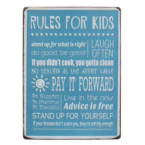 Rules For Kids Sign CHD Signs & Wall Accents CWI+ 