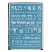 Thumbnail for Rules For Kids Sign CHD Signs & Wall Accents CWI+ 