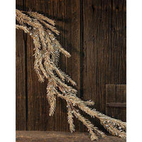 Thumbnail for Silver Bell Glitter Pine Garland, 5ft - The Fox Decor