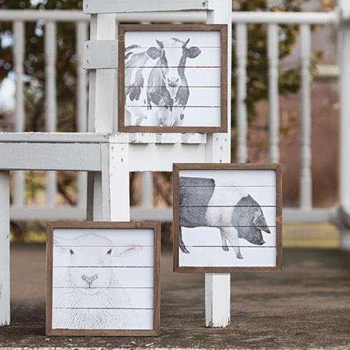 Simply Farmhouse Sign - Pig - The Fox Decor