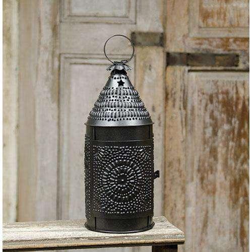 Smoky Black Baker's Lantern - The Fox Decor