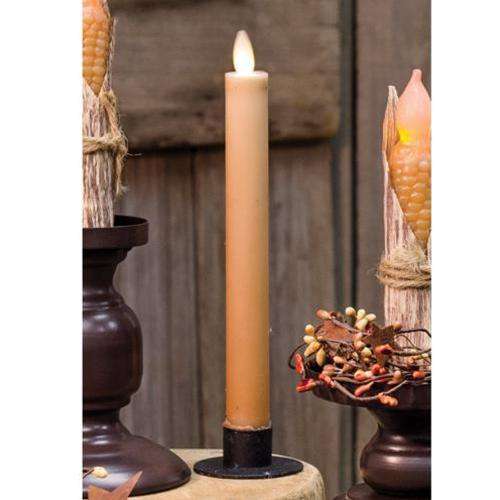 Tan Flicker Taper Candlesticks CWI+ 