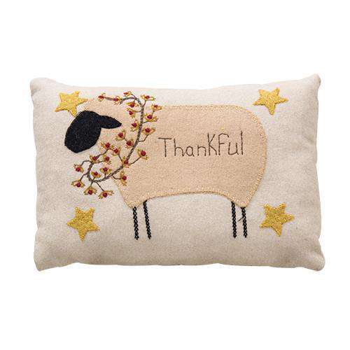 Heritage Farms Sheep and Star Hooked Pillow - 14x22