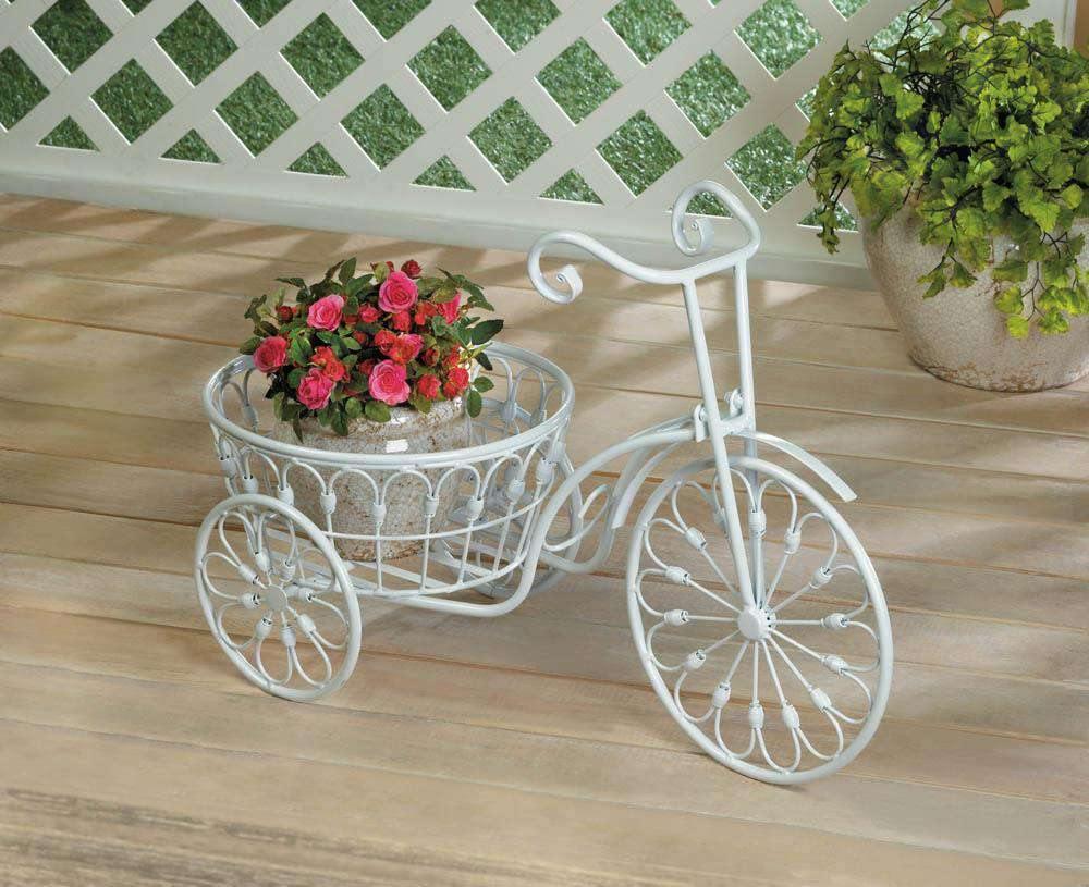 White Bicycle Planter - The Fox Decor